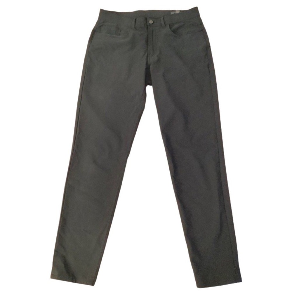 14th & Union Slim Fit Technical Stretch Pants Black 5-Pocket Chino - 32 x 32